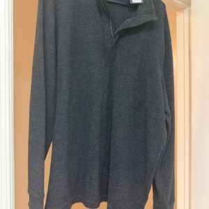 Vineyard Vines Men's Charcoal Zip-Up Sweater